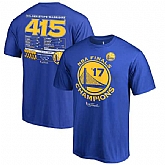 Men's Golden State Warriors 2017 NBA Champions T-Shirt Royal5 FengYun,baseball caps,new era cap wholesale,wholesale hats